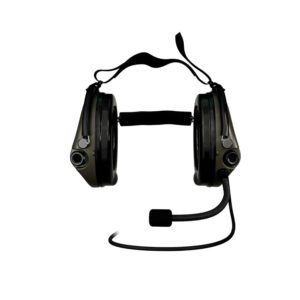 Навушники активні - Sordin Supreme MIL CC з заднім тримачем. Зелений